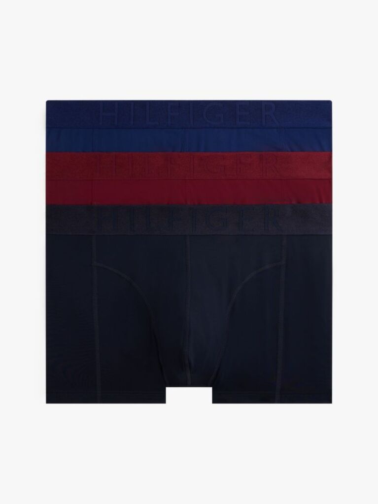 Multi 3-Pack Metallic Waistband Trunks  Men