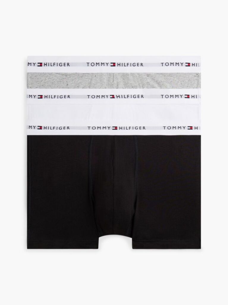 Multi 3-Pack Signature Repeat Logo Waistband Trunks  Men
