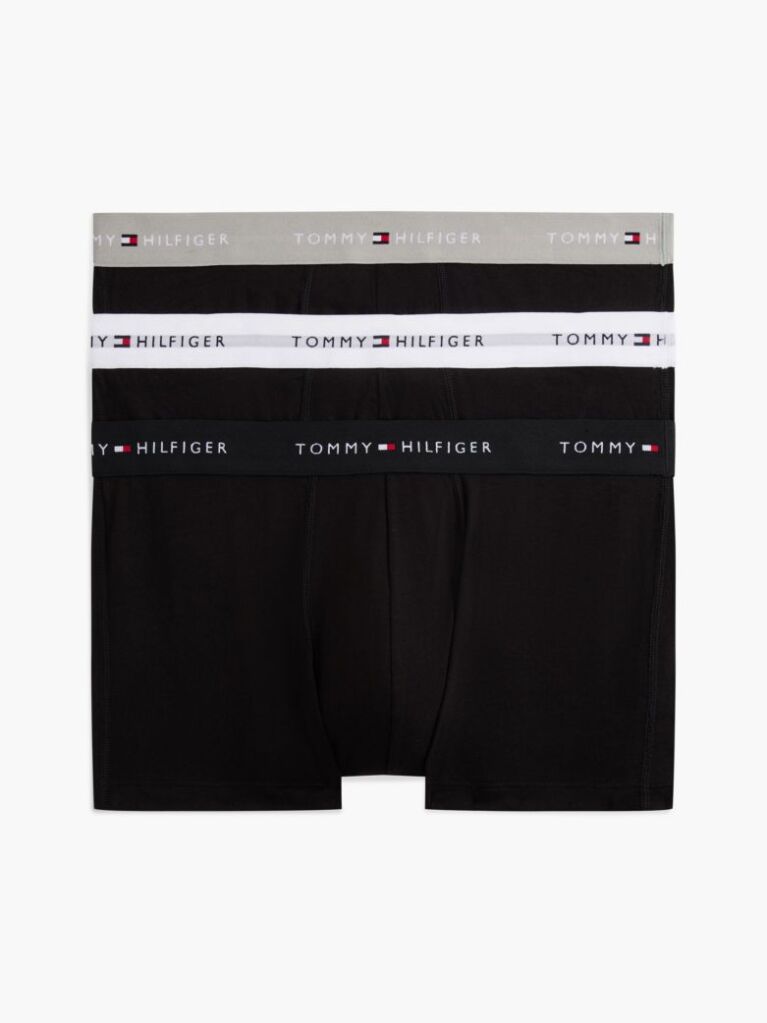 Multi 3-Pack Signature Repeat Logo Waistband Trunks  Men