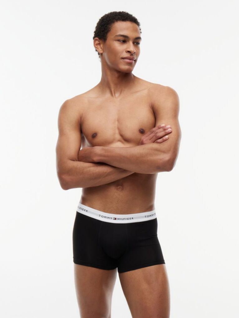 Multi 3-Pack Signature Repeat Logo Waistband Trunks  Men