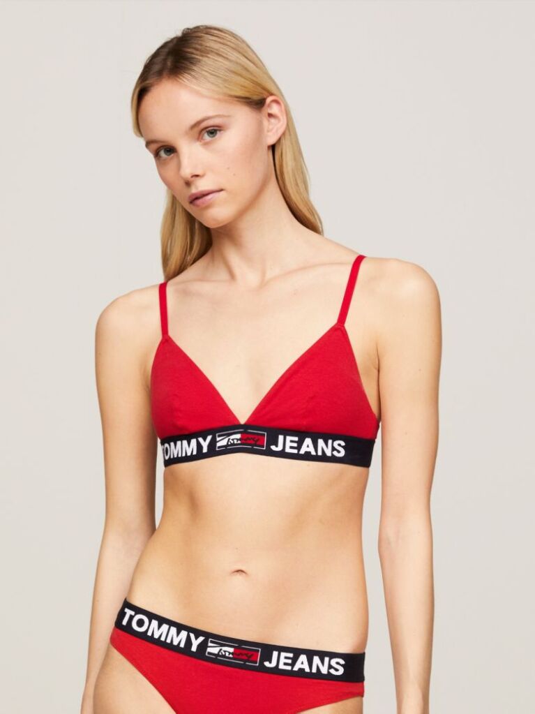 Rosu Sutient Triunghi Logo Underband Unlined  Femei
