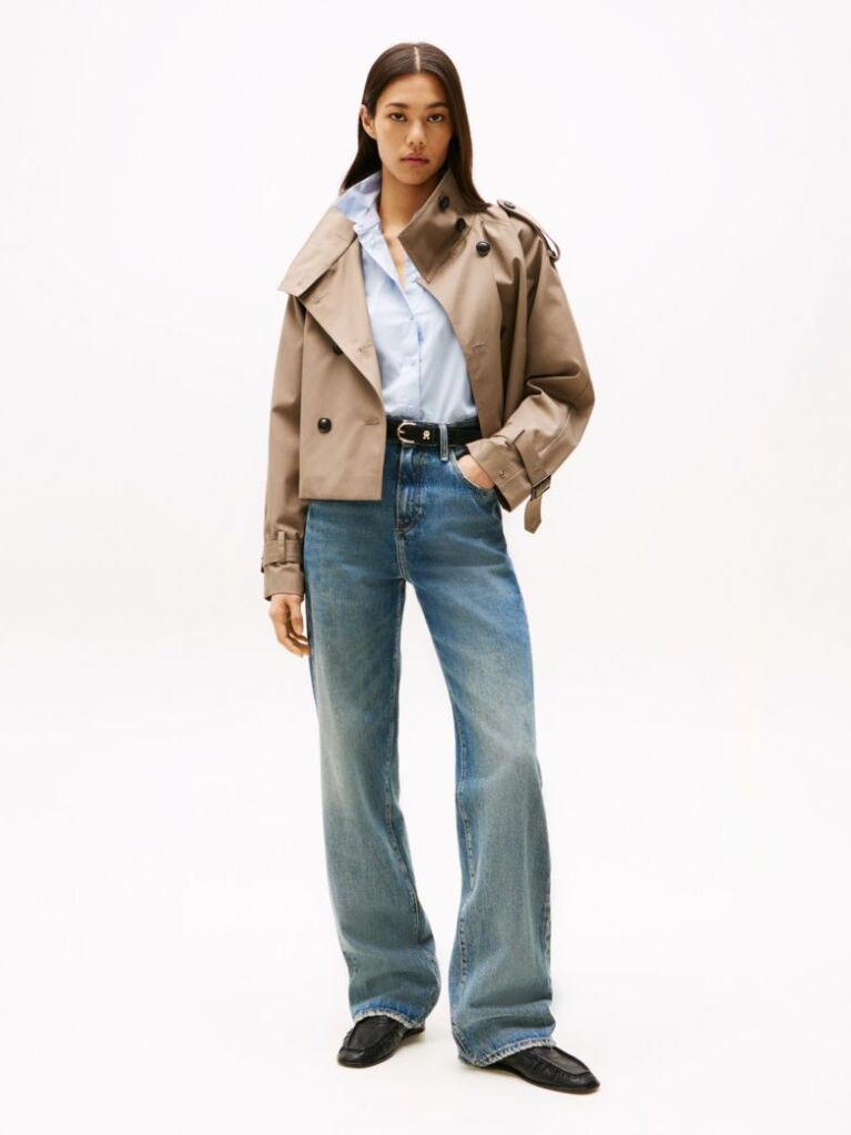 Blue Blugi Bootcut Relaxati Talie Inalta  Femei