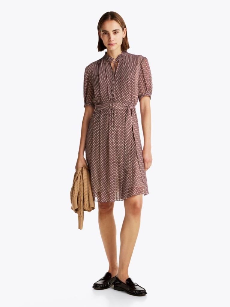 Multi Rochie Plisata Fit And Flare Cu Imprimeu  Femei