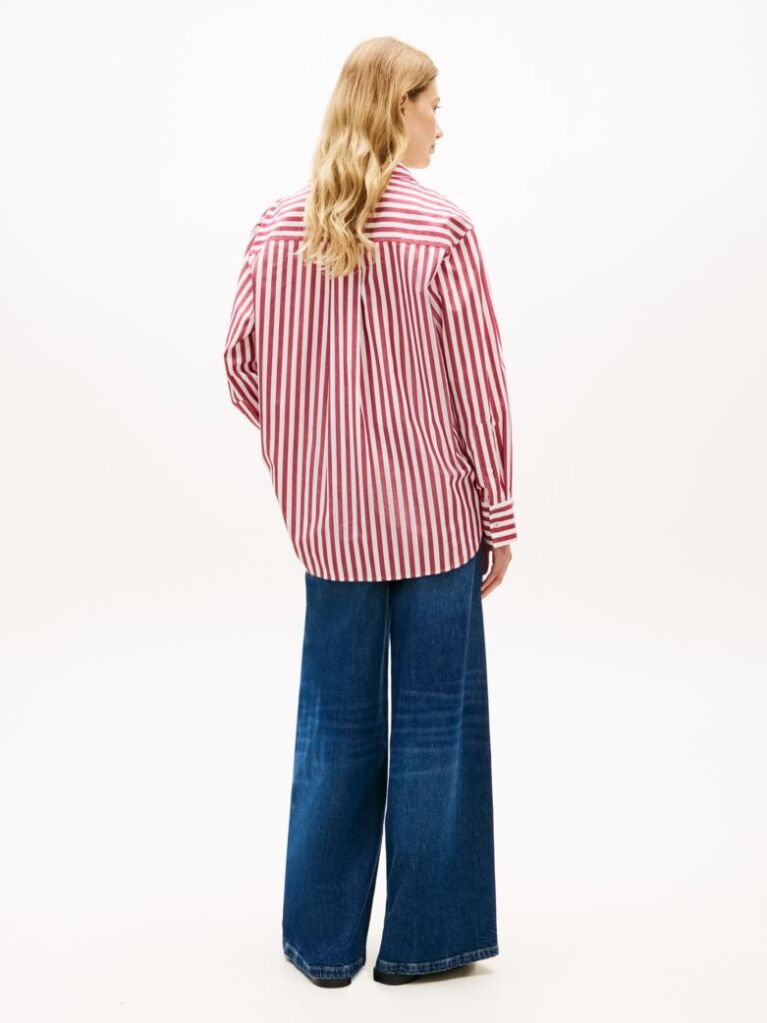 Multi Oversized Fit Poplin Shirt  Women