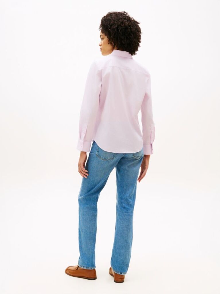 Roz Camasa Poplin Regular Fit  Femei