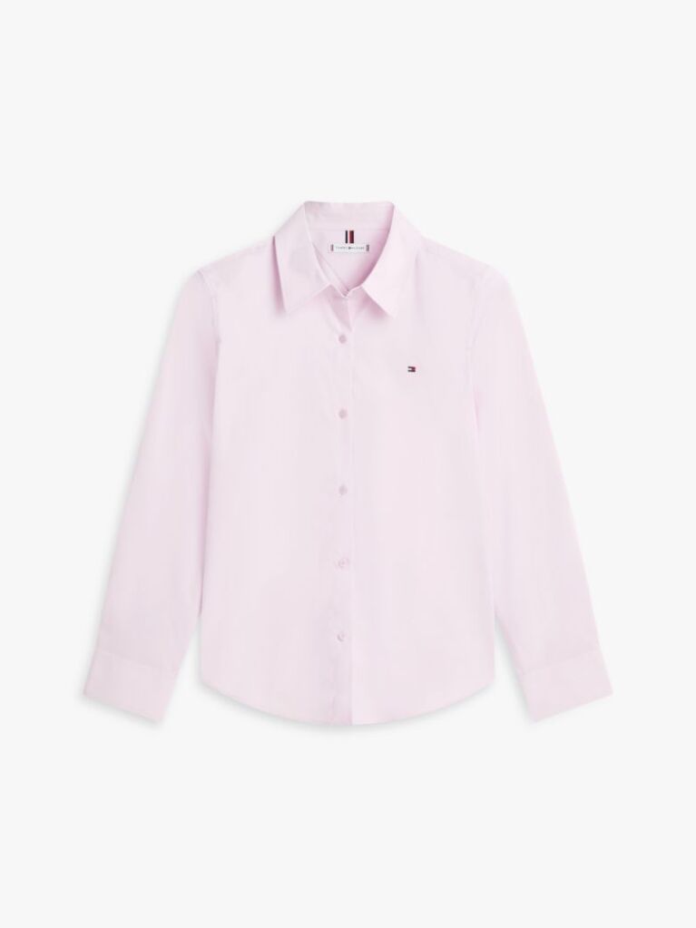 Roz Camasa Poplin Regular Fit  Femei