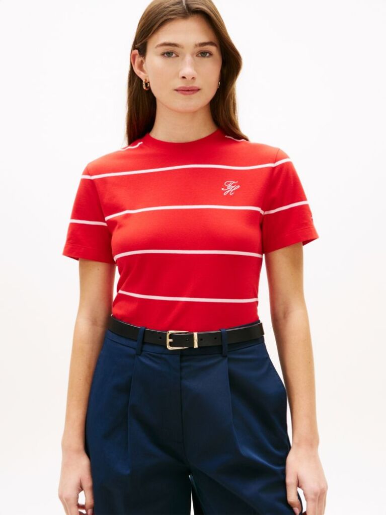 Multi Tricou Cu Guler Rotund Si Logo Brodat  Femei
