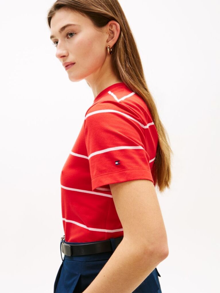 Multi Tricou Cu Guler Rotund Si Logo Brodat  Femei