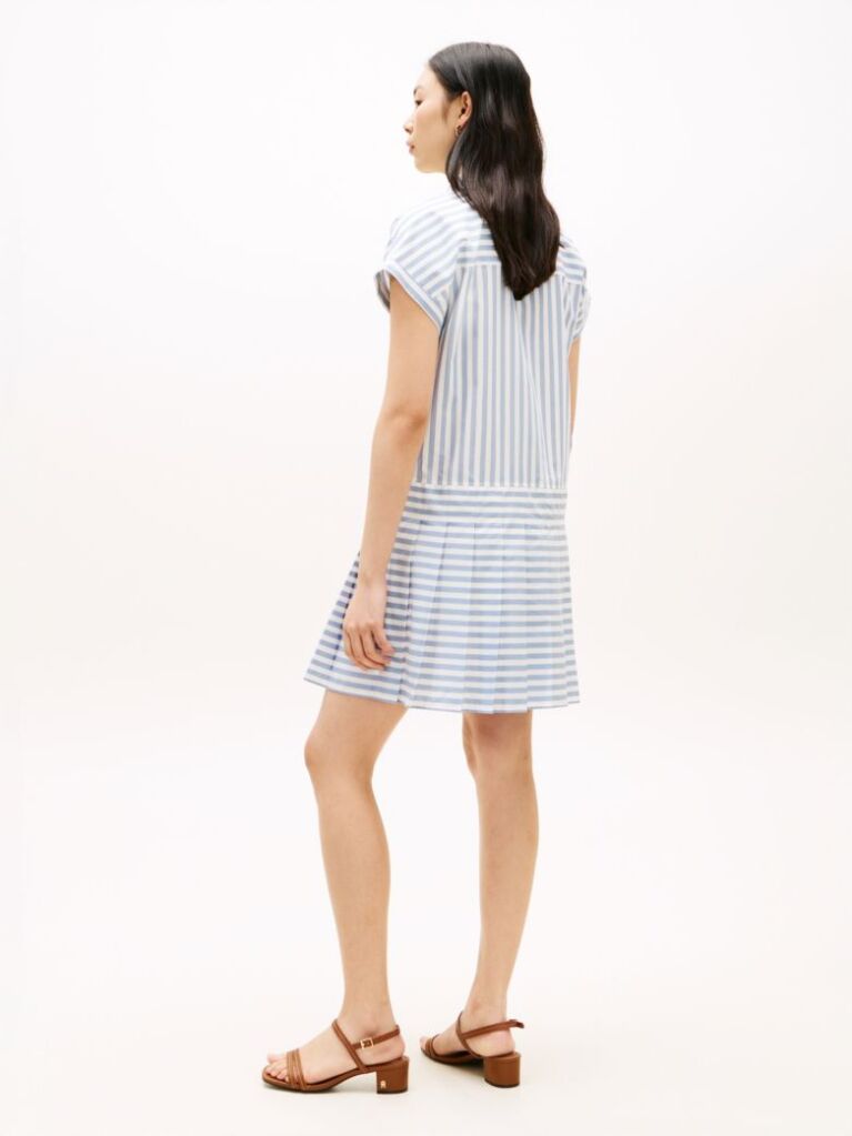 Multi Rochie Mini Gen Camasa Relaxata Cu Nasturi Aurii  Femei