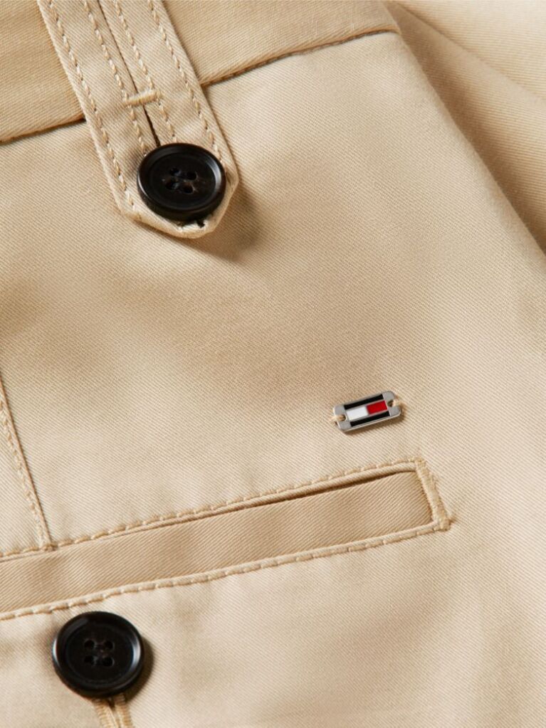 Bej Fusta Chino Mini Cu Pliuri  Femei