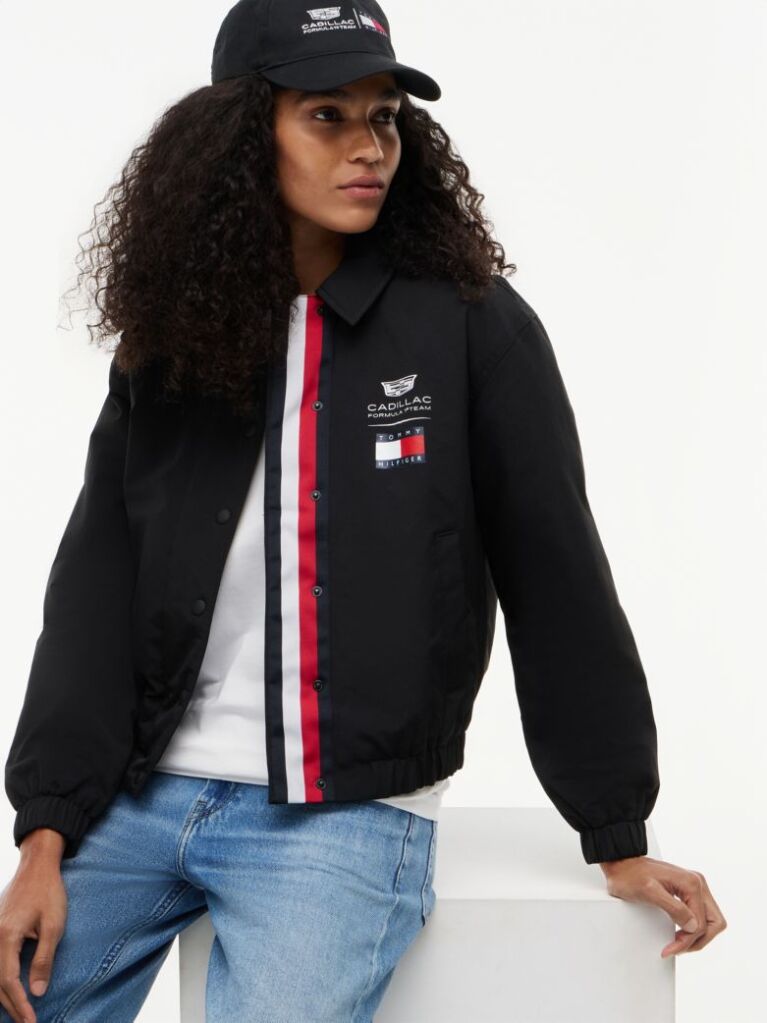 Negru TH x Cadillac Formula 1® Team Jacheta Cu Logo  Femei