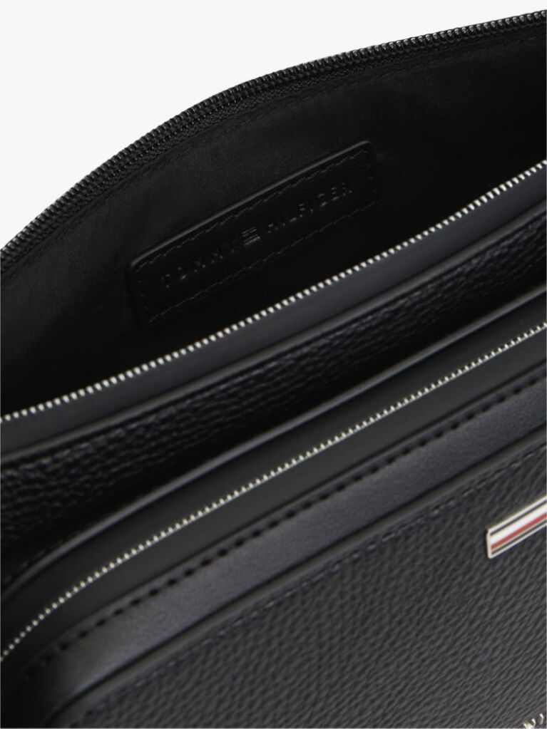 Negru Borseta Pebble Grain  Barbati