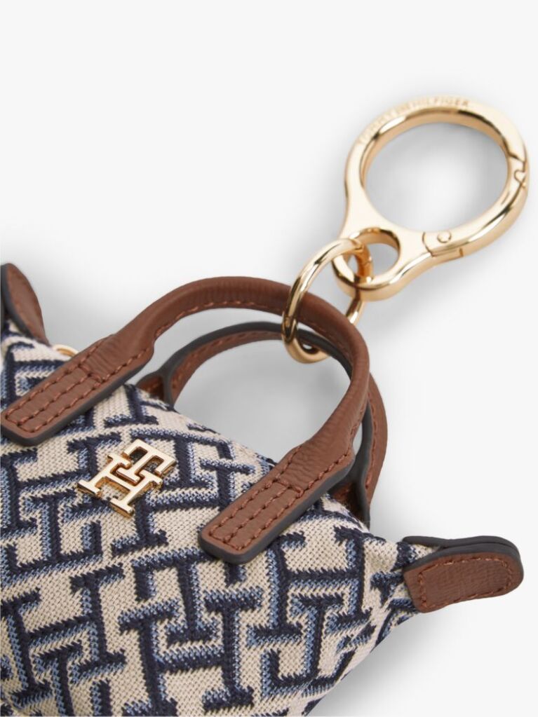 Multi TH Monogram Plaque Jacquard Bag Charm  Women