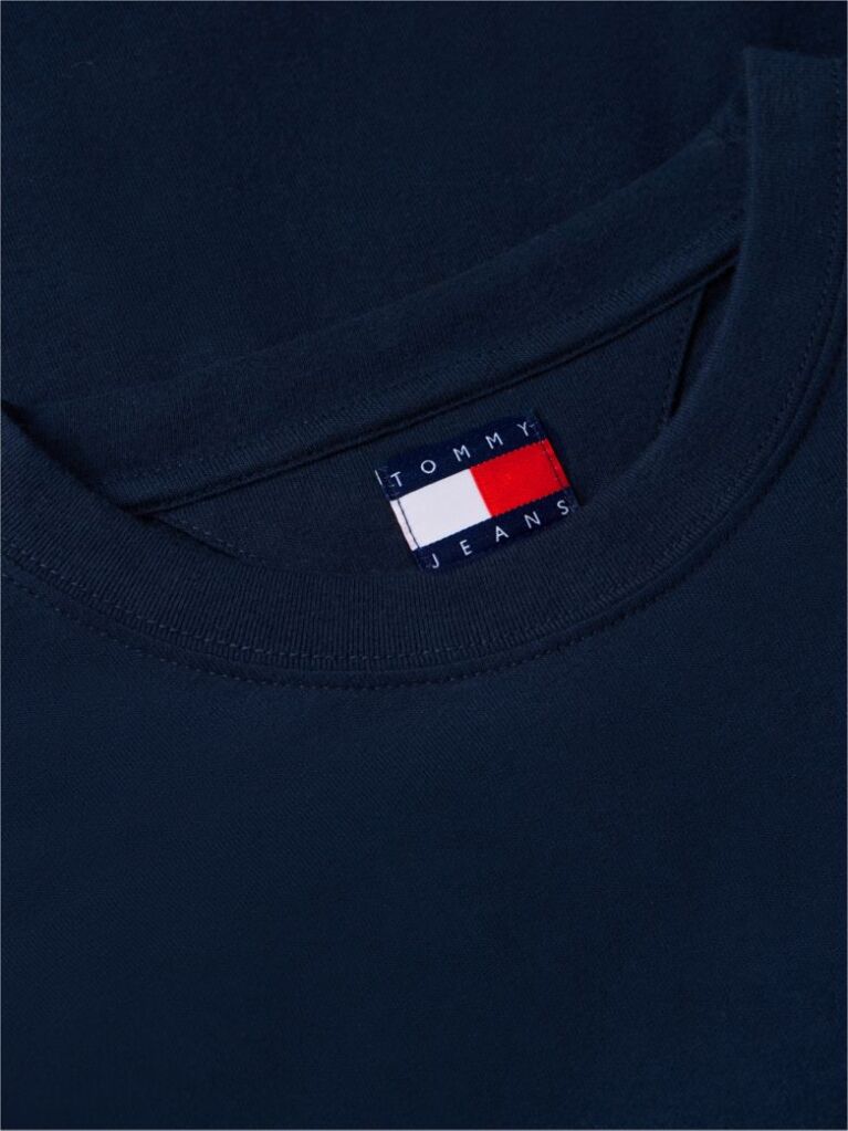 Blue T-Shirt Din Jersey Cu Model Signature  Barbati