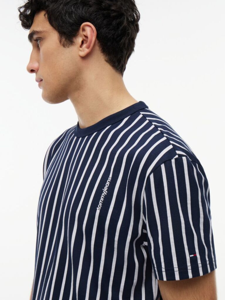 Multi Vertical Stripe T-Shirt  Men