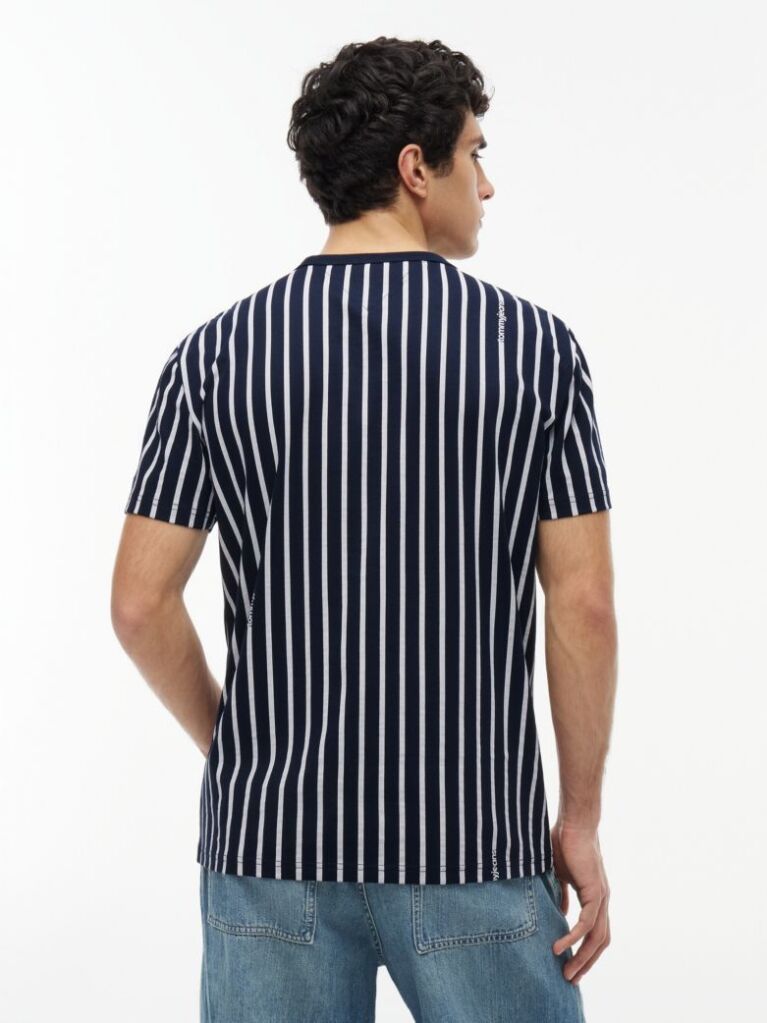 Multi Vertical Stripe T-Shirt  Men