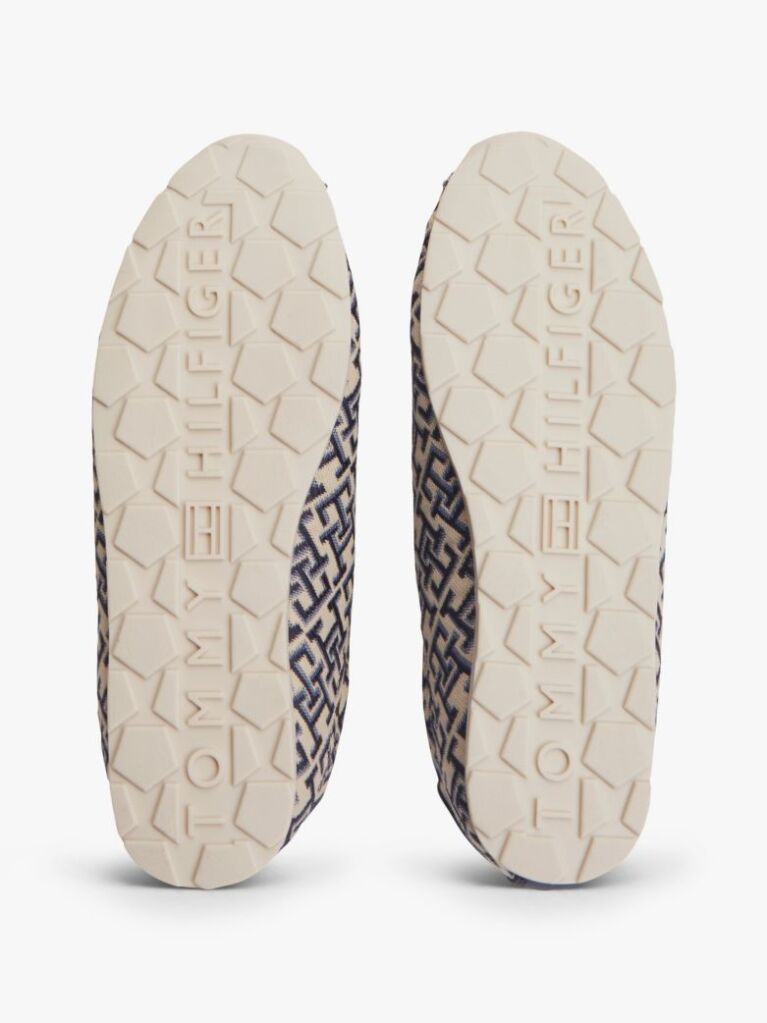 Blue TH Monogram Textile Trainers  Women