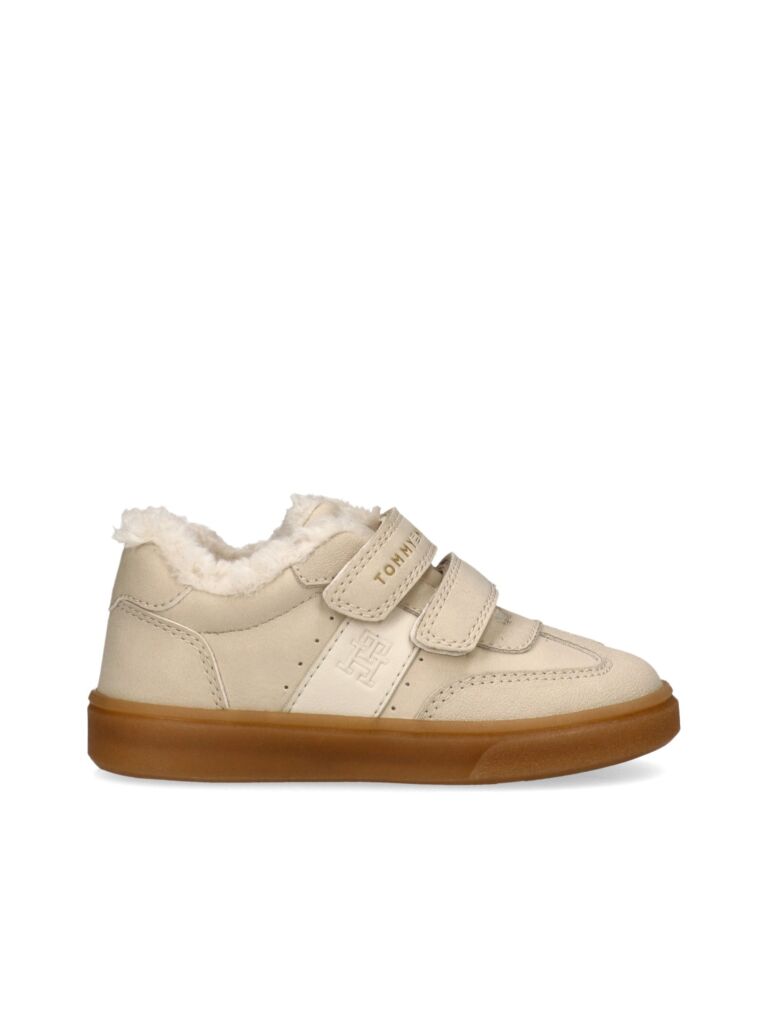 Bej Adidasi Cu Velcro Si Teddy  Fete