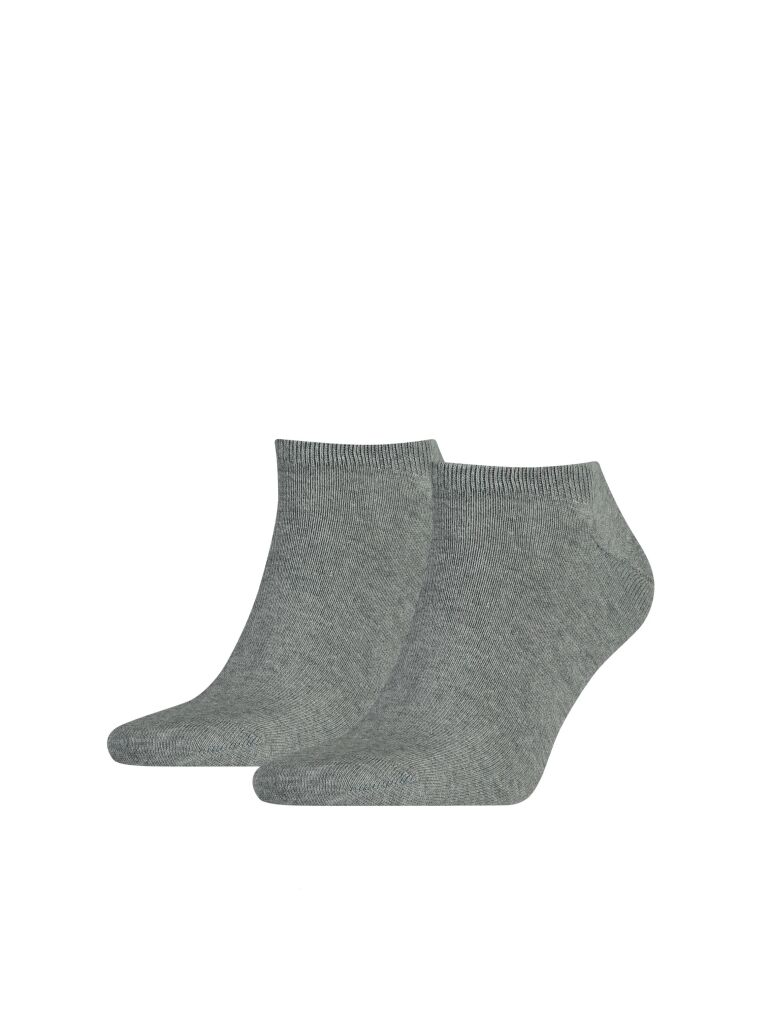 Grey 2-Pack Men Plain Trainer Socks  Men