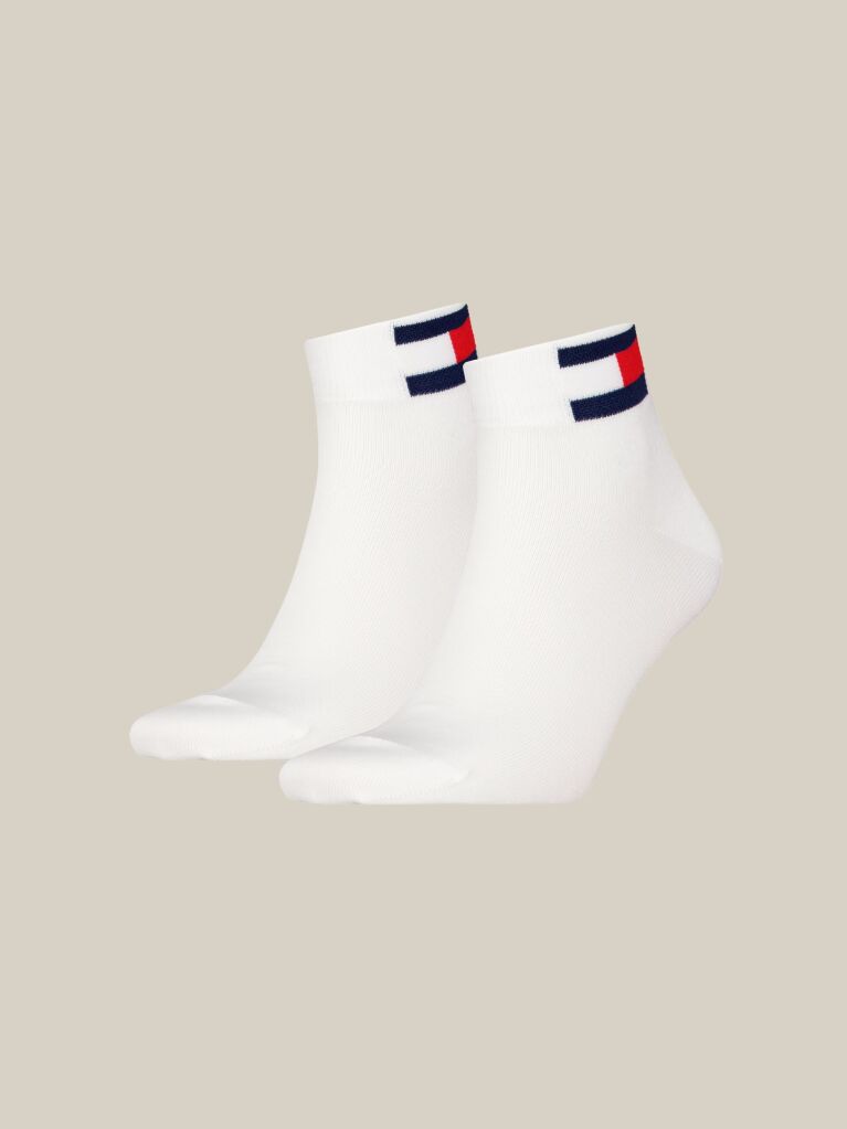 White Unisex Quarter socks 2 pack  Unisex