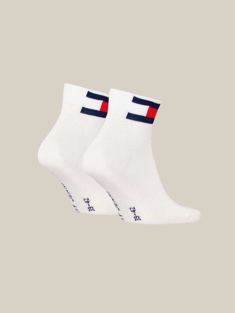 White Unisex Quarter socks 2 pack  Unisex