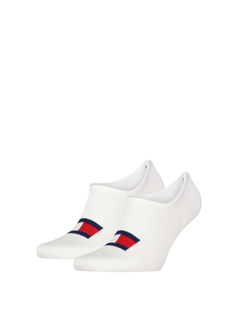 White Invisible footie socks 2 pack  Unisex