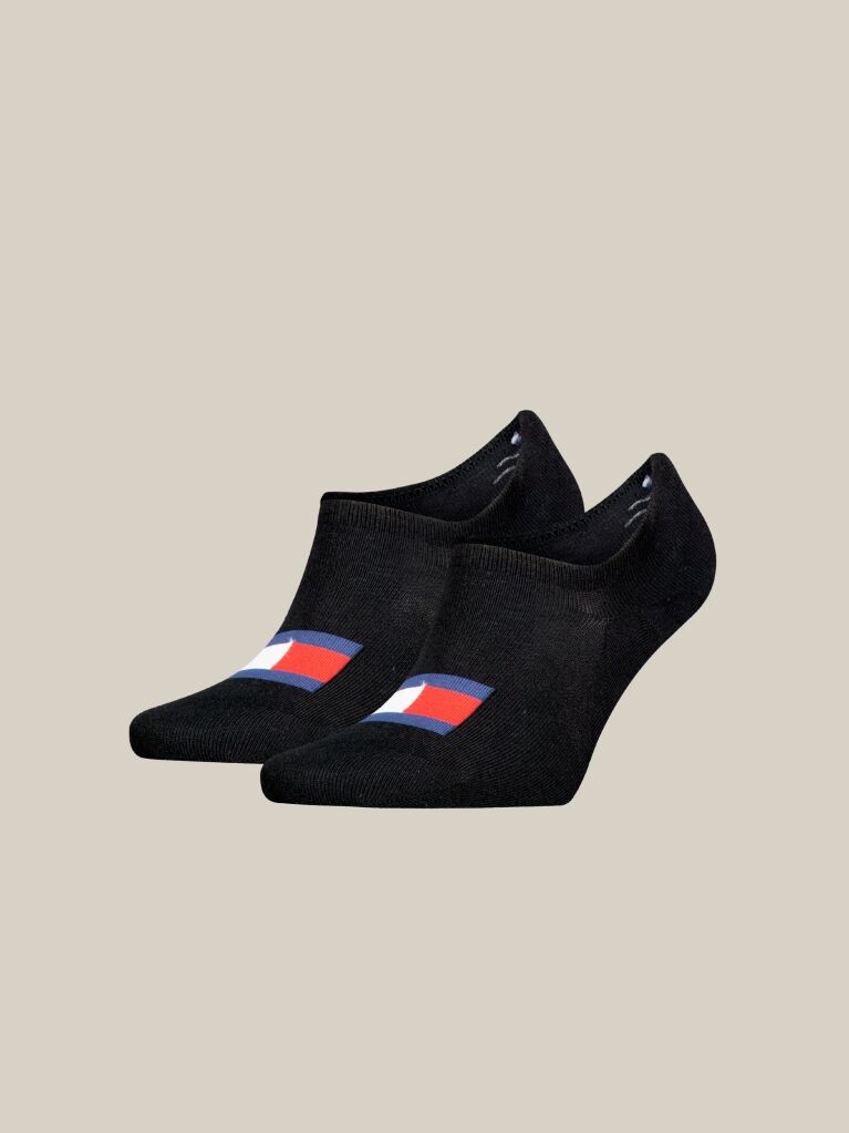 Black Invisible footie socks 2 pack  Unisex