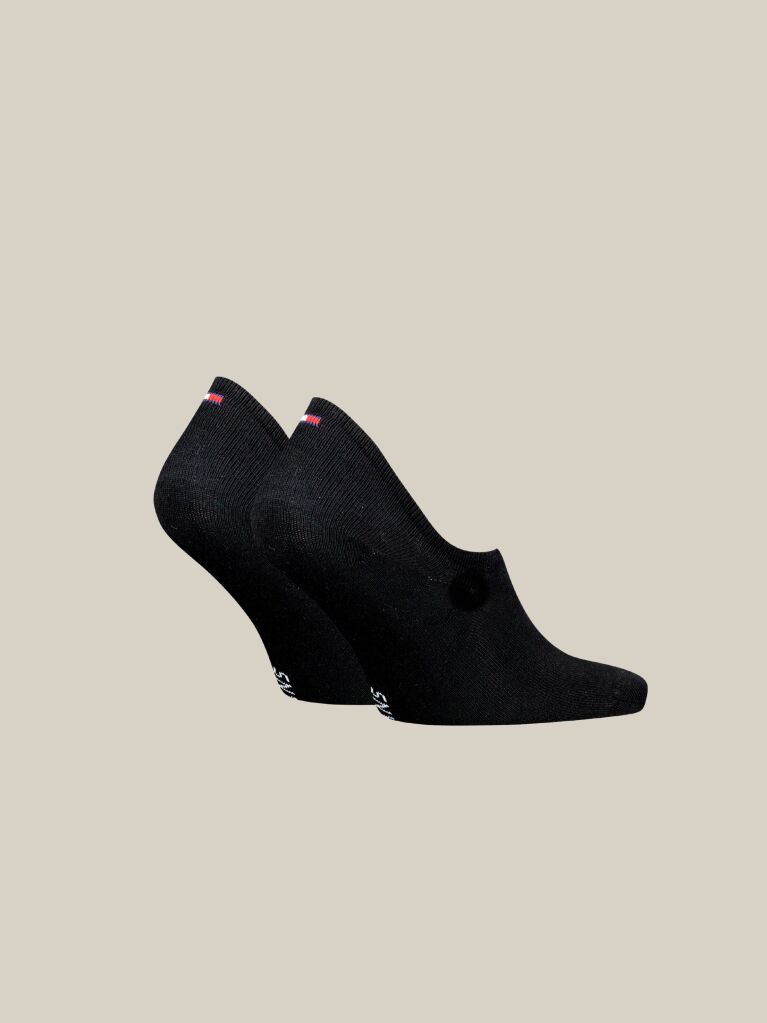 Black Invisible footie socks 2 pack  Unisex