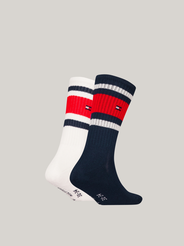 Multi Set 2 Perechi De Sosete Tommy Hilfiger Cu Design Sportiv In Dungi  Copii unisex