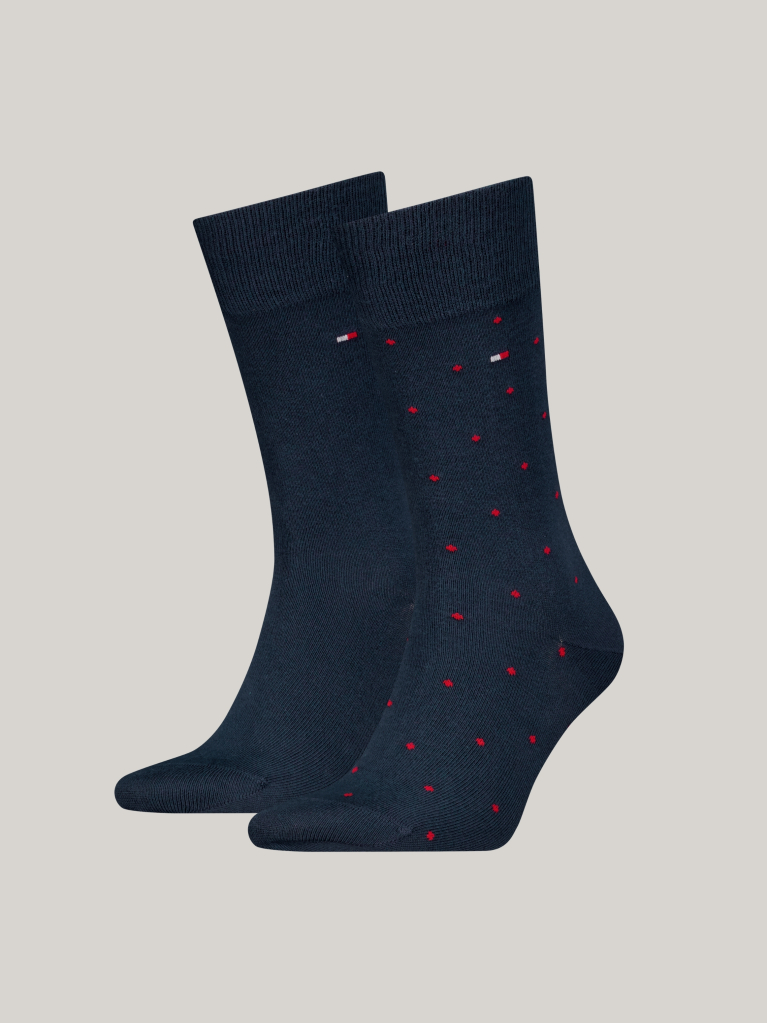 Blue Set 2 Perechi De Sosete Clasice Pentru Barbati Tommy Hilfiger   Barbati