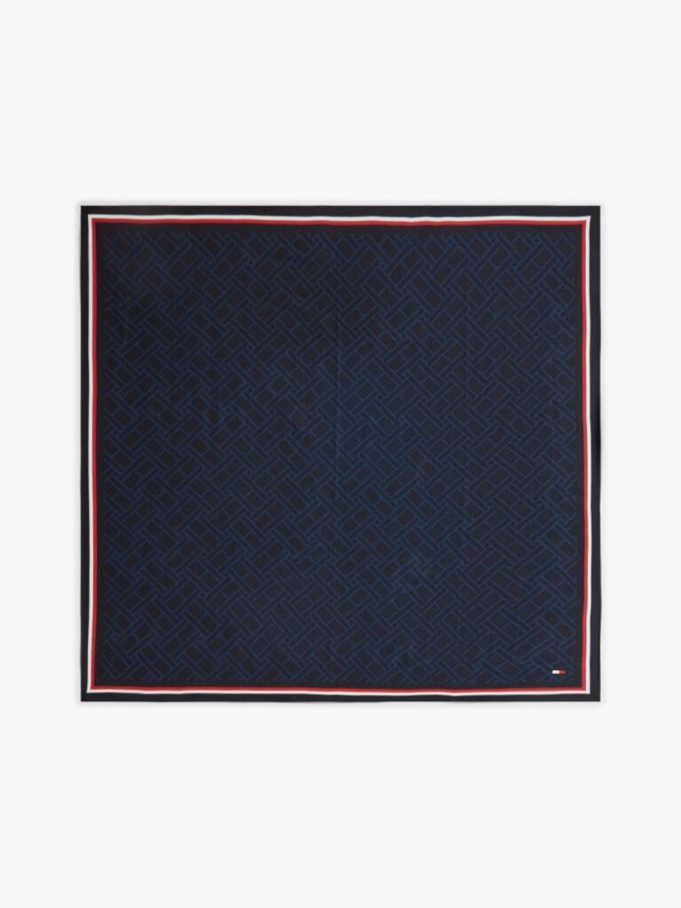 Blue Hilfiger Flag Square Scarf  Men