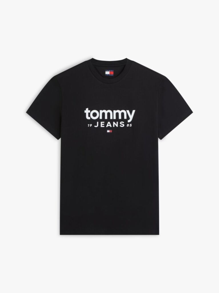 Negru T-Shirt Cu Croiala Slim Si Logo Graphic  Barbati
