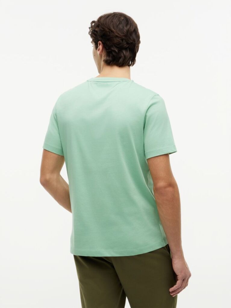 Verde T-Shirt Din Jerseu Cu Logo Graphic  Barbati