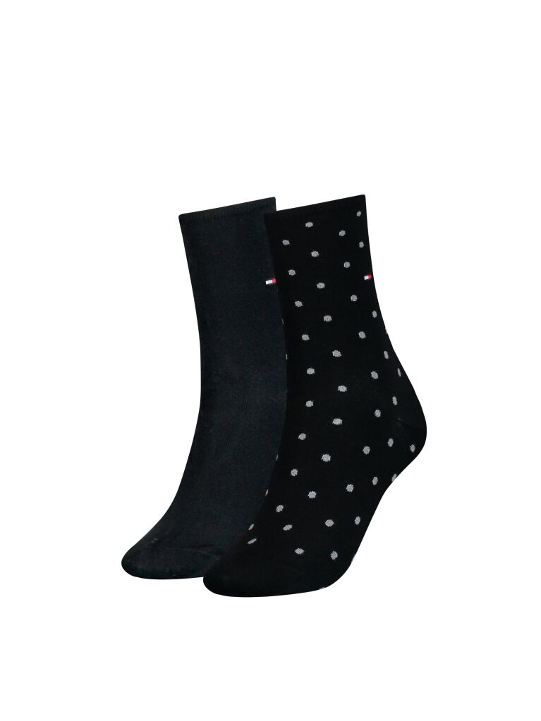 Negru 2-Pack Sosete Pentru Femei TH Dot  Femei