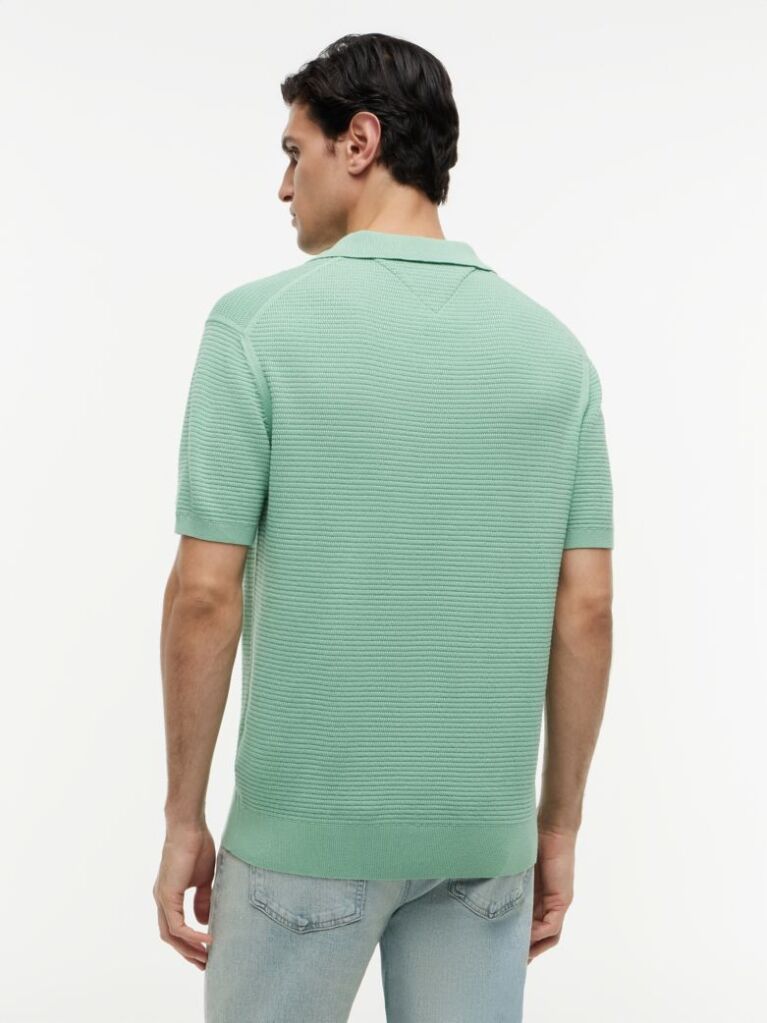 Verde PoloTricotat Cu Croiala Regular  Barbati