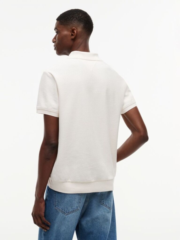 Bej Polo Jacquard Cu Croiala Regular  Barbati