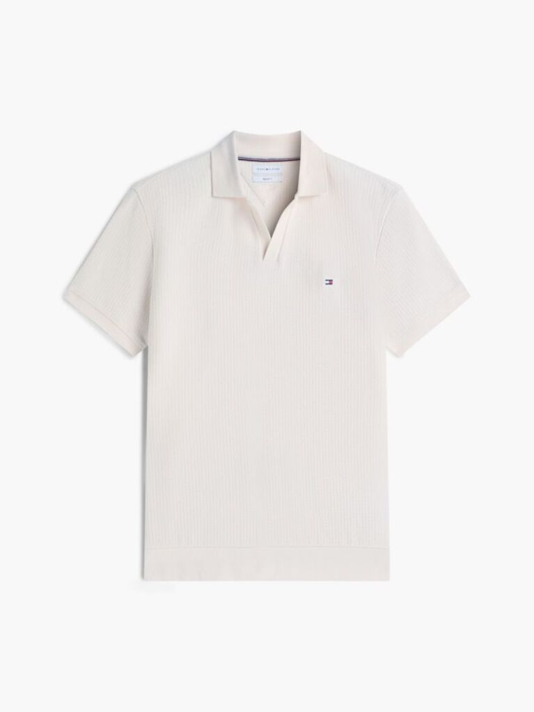Bej Polo Jacquard Cu Croiala Regular  Barbati