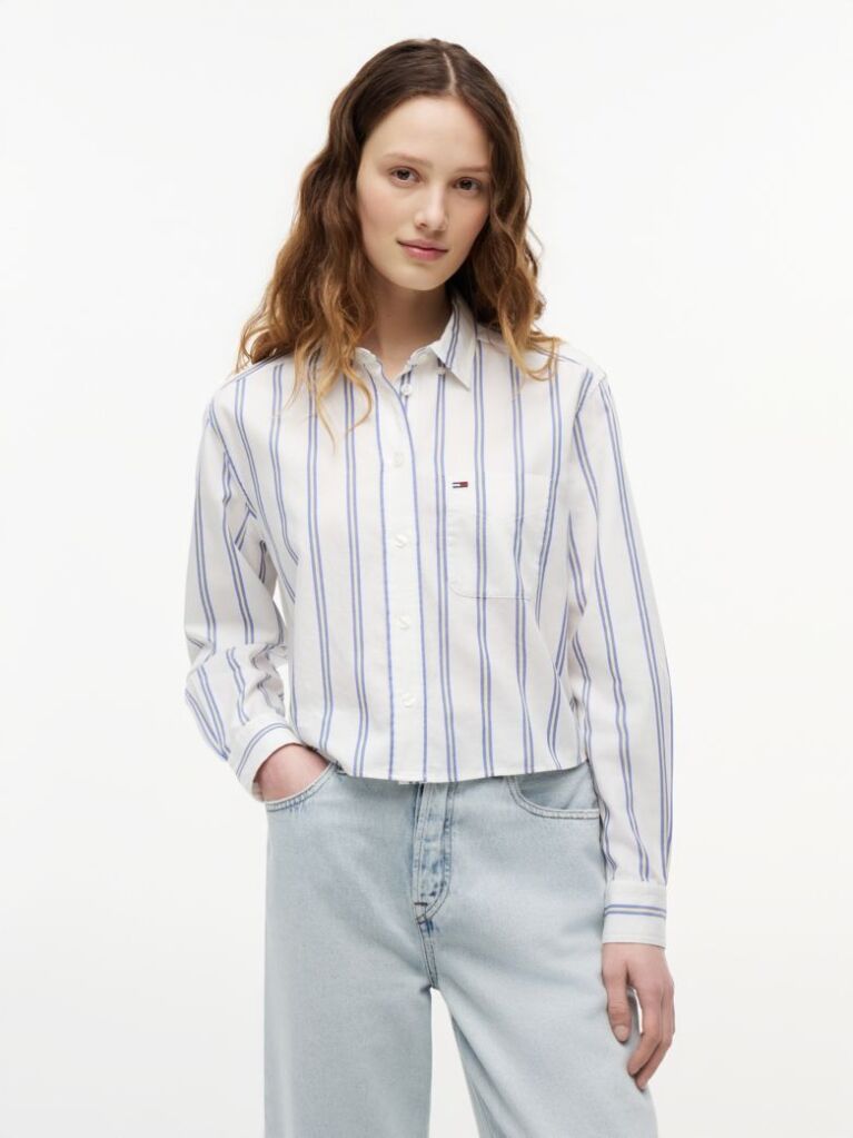 Multi Camasa Cropped Cu Croiala Lejera  Femei