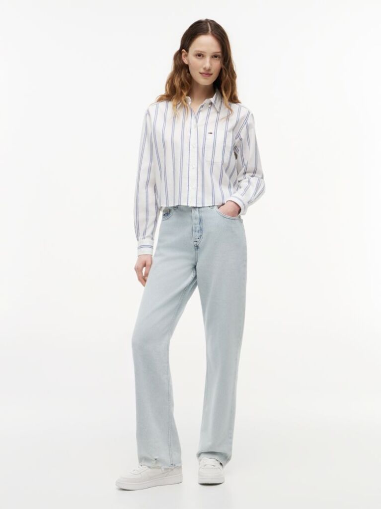 Multi Camasa Cropped Cu Croiala Lejera  Femei