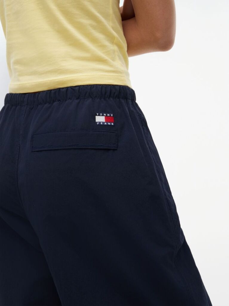 Blue Low Rise Parachute Trousers  Women