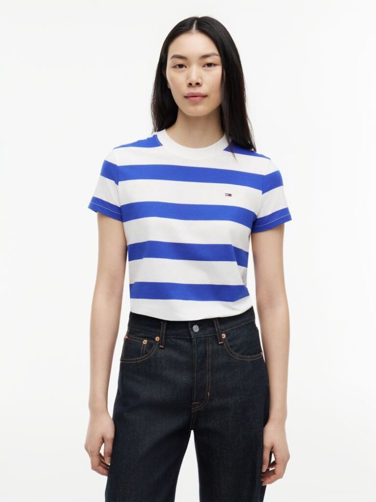 Multi T-Shirt Din Jersey Cu Steag  Femei