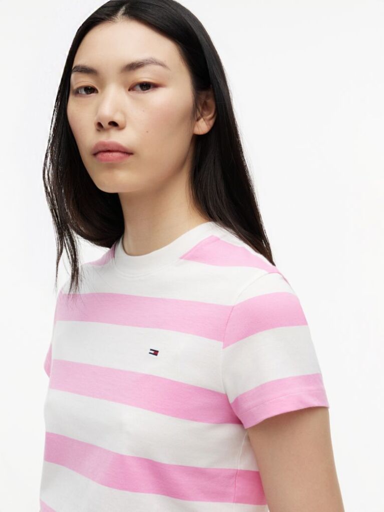 Multi T-Shirt Din Jersey Cu Steag  Femei