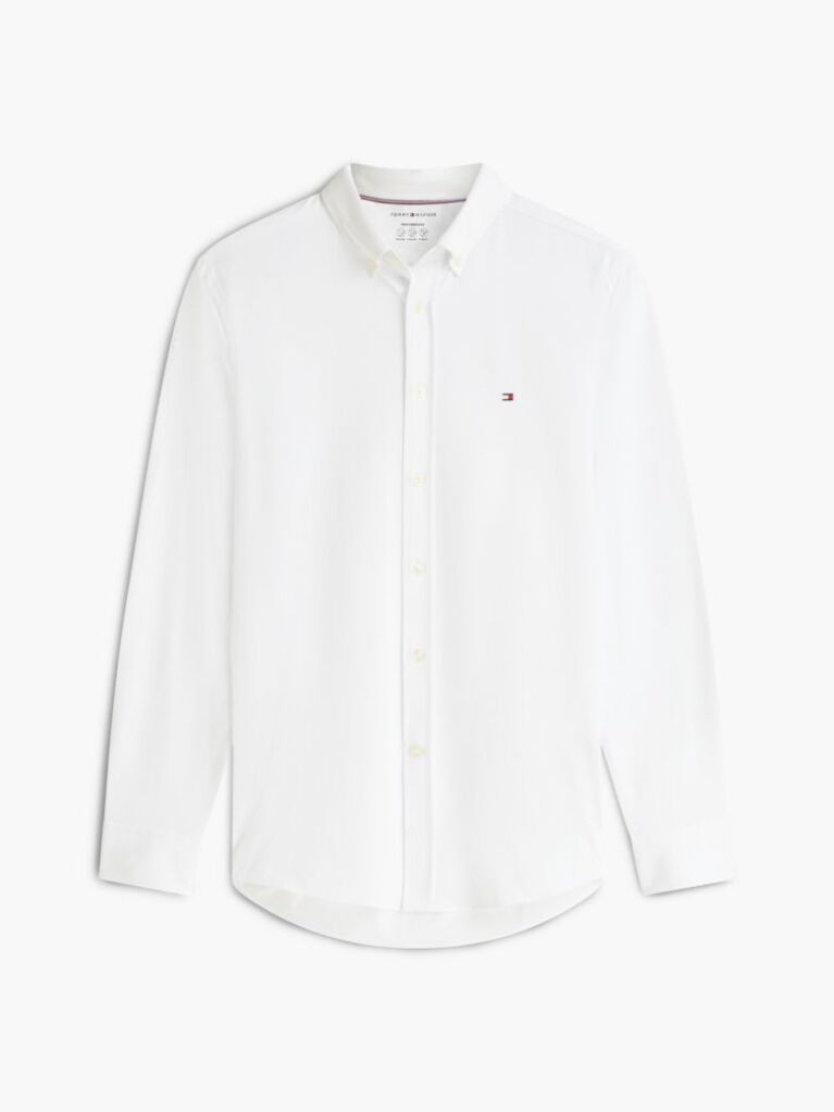 White Performance Slim Shirt  Men