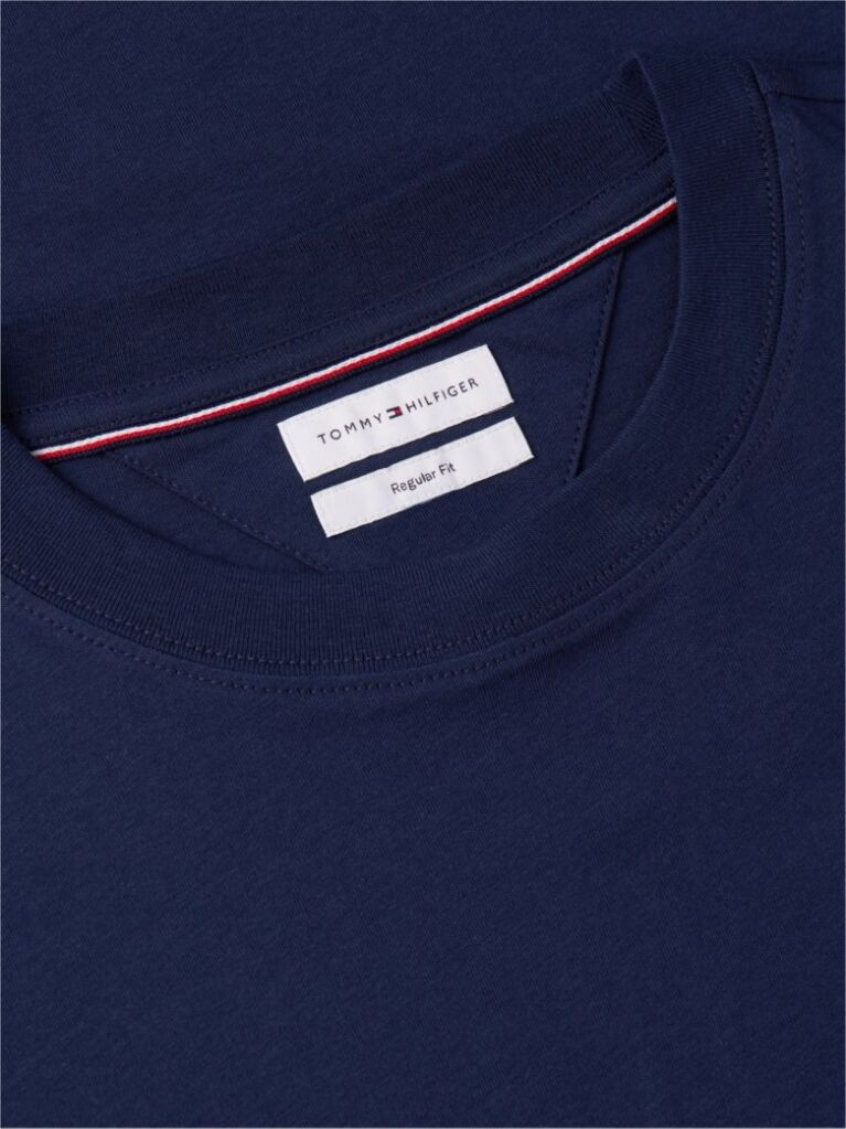 Blue T-Shirt Cu Steag Ondulat  Barbati