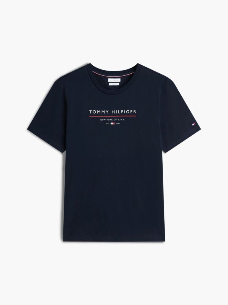 Blue T-Shirt Din Jerseu  Barbati
