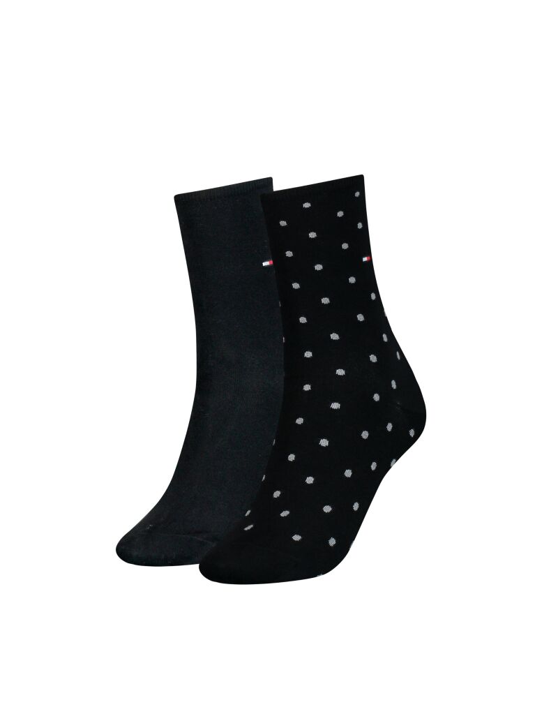 Negru 2-Pack Sosete Pentru Femei TH Dot  Femei