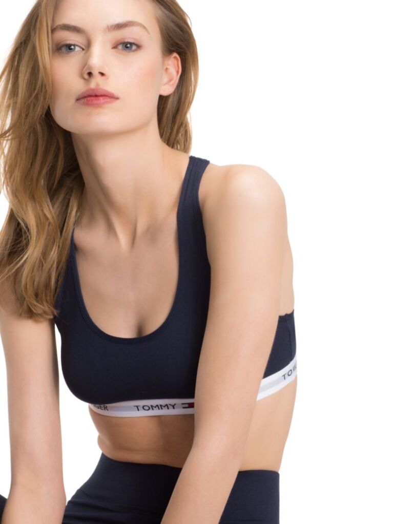 Blue Sutien Bralette Din Bumbac Iconic  Femei