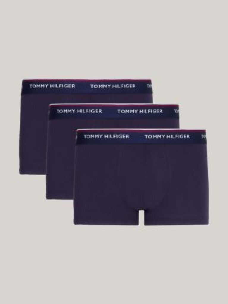 Blue 3-Pack Cu Boxeri Din Bumbac Elastic    Barbati