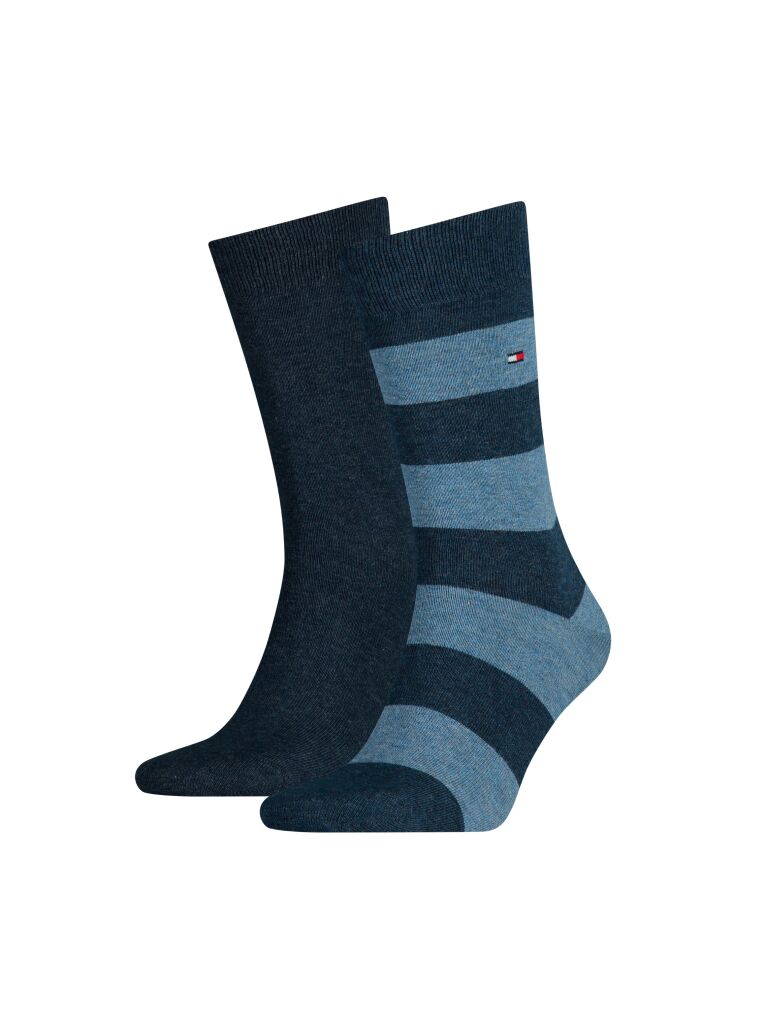 Blue 2-Pack Sosete Pentru Barbati Rugby  Barbati
