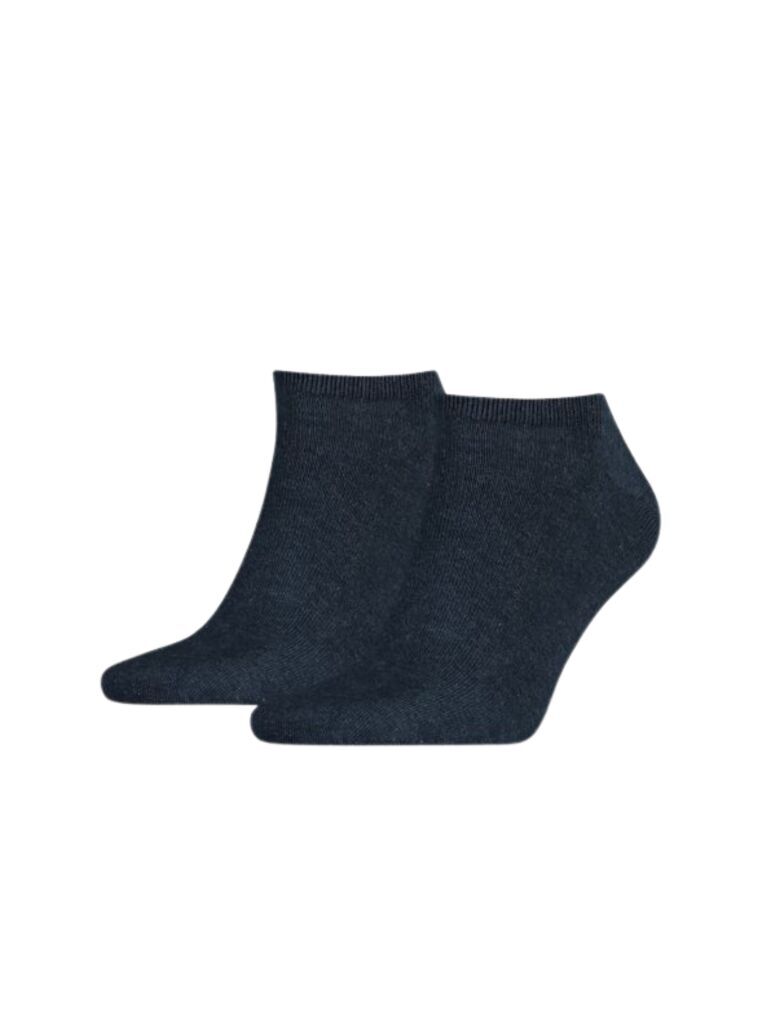 Black 2-Pack Men Plain Trainer Socks  Men